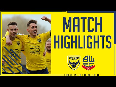 Oxford United v Bolton Wanderers highlights