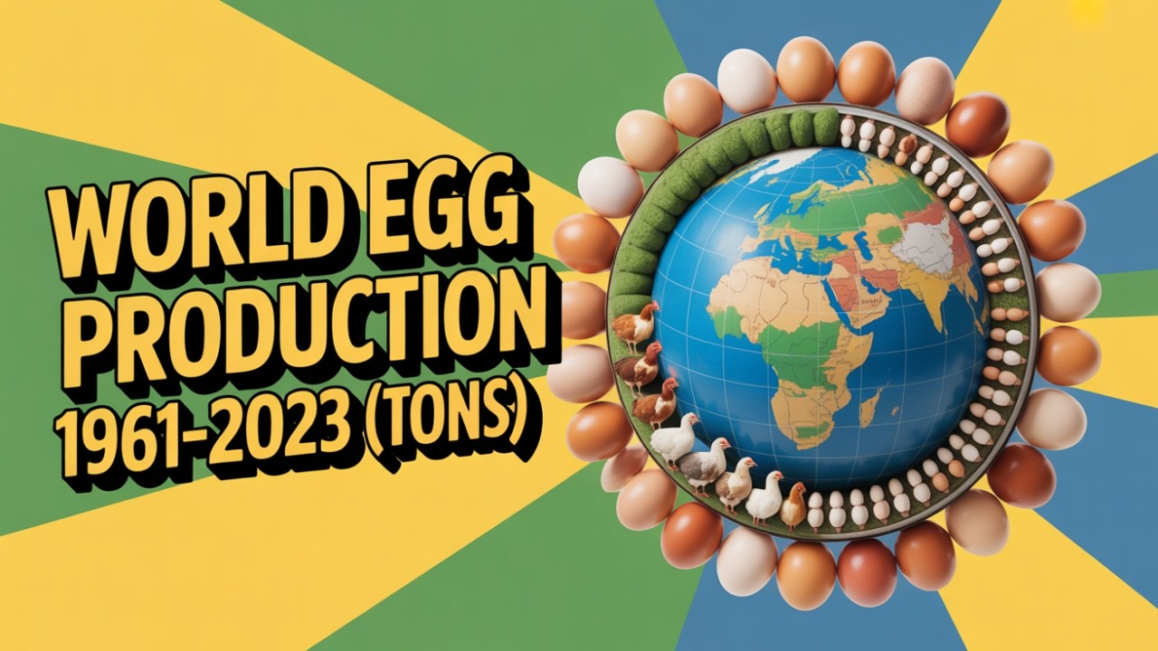World Egg Production Tons 1961–2023