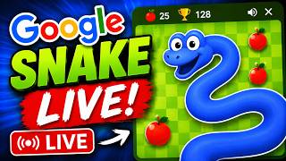 Playing Google Snake! #shortslive #gaming