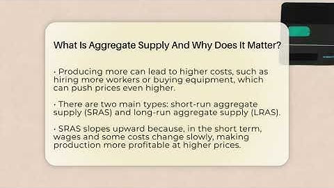 What Is Aggregate Supply And Why Does It Matter? - Inflation Insight Channel