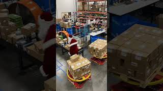 Santa in the True Shot Warehouse!