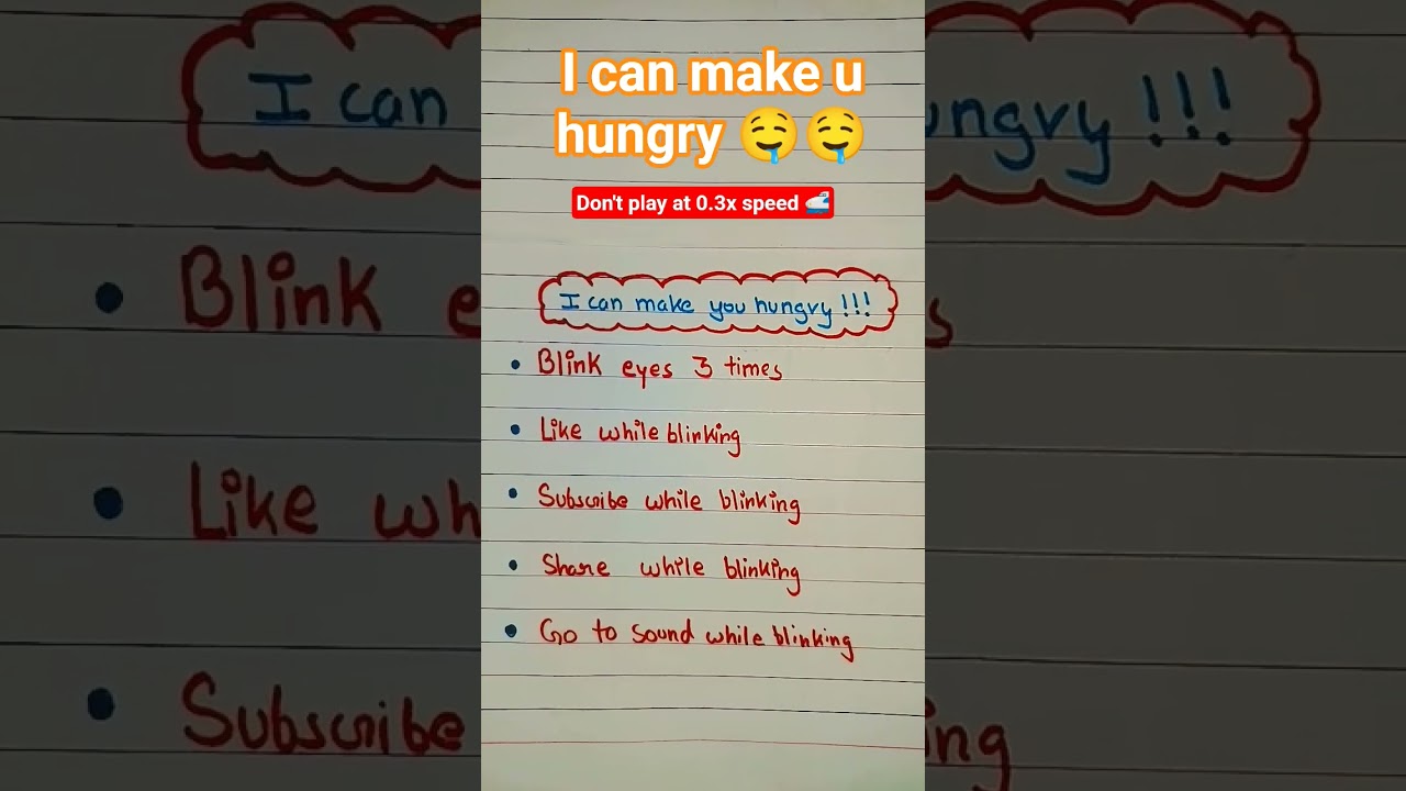 I can make u Hungry? 