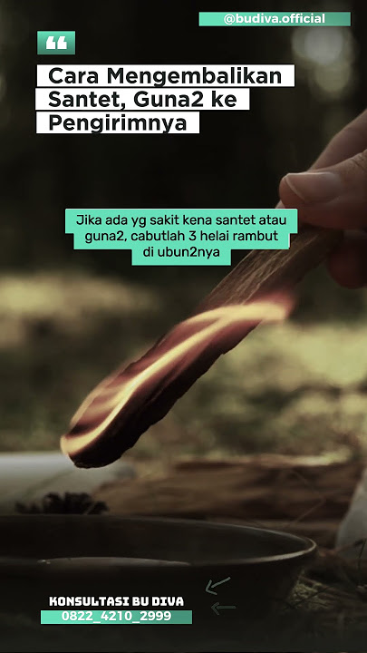 Cara Mengembalikan Santet ke Pengirimnya