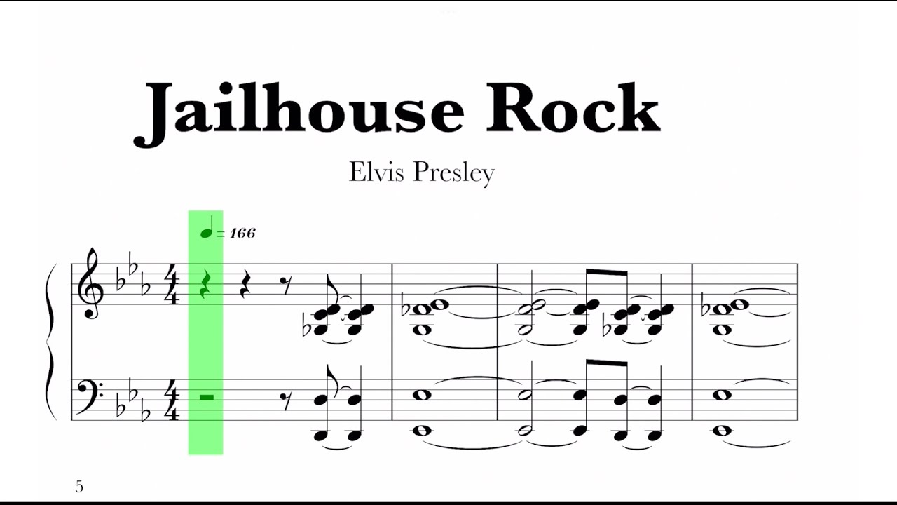 Elvis Presley - Jailhouse Sheet Music