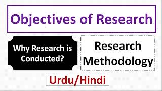 Objectives of Research-Research Objectives-Why Research is Being Conducted?