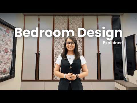 Luxury Bedroom Design Explained | Wardrobe, Paneling, Lighting and Every Detail | 3 BHK Bungalow