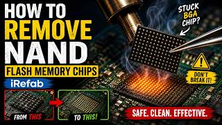 How To Remove NAND Flash Memory chips - iRefab