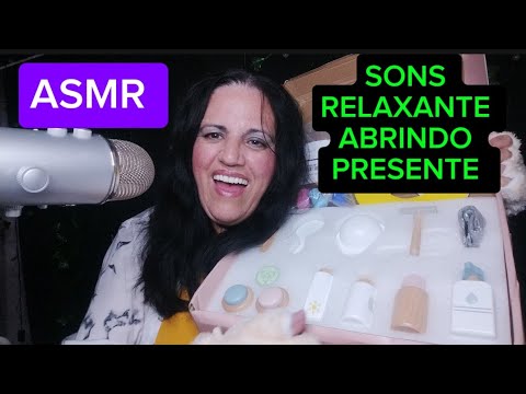 Asmr- Sons relaxante Abrindo presentes que ganhei da @Wild_flower13 gratidão 🙏❤🤤🥱