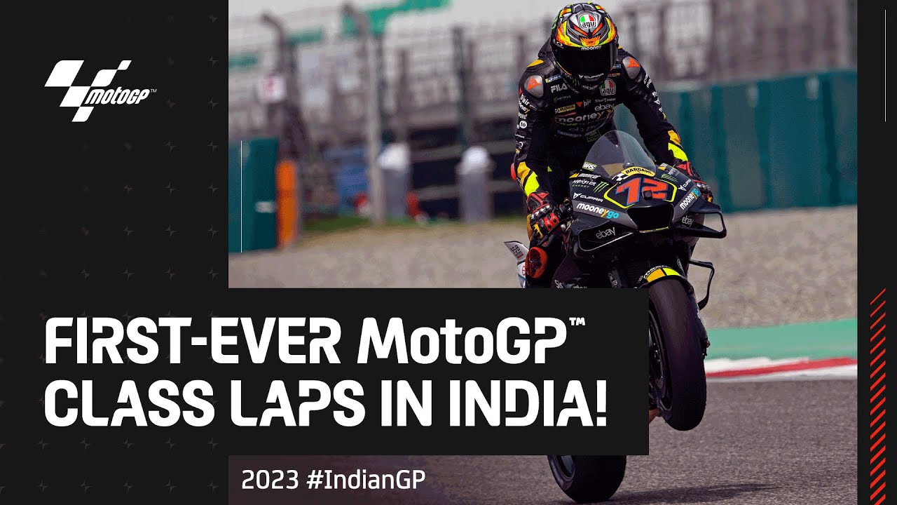 The very first MotoGP™ laps in India! 🚦 2023 #IndianGP