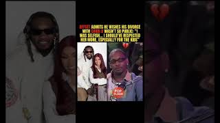 Offset Admits he Regrets how Public his SPLIT with Cardi B got! #cardib #offset #shorts #viralvideo