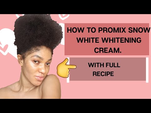 How to promix snow white whitening cream, with recipe. How to make Sharp sharp Skin whitening cream.