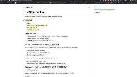 Tutorial: Deployment of Uniswap V2 Contracts on the Oneledger Network