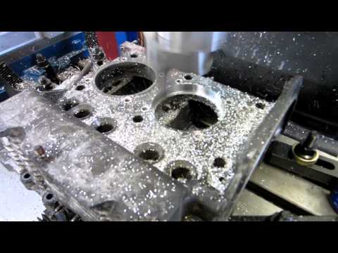 Milling a VW case for larger cylinders at Power by Krehling