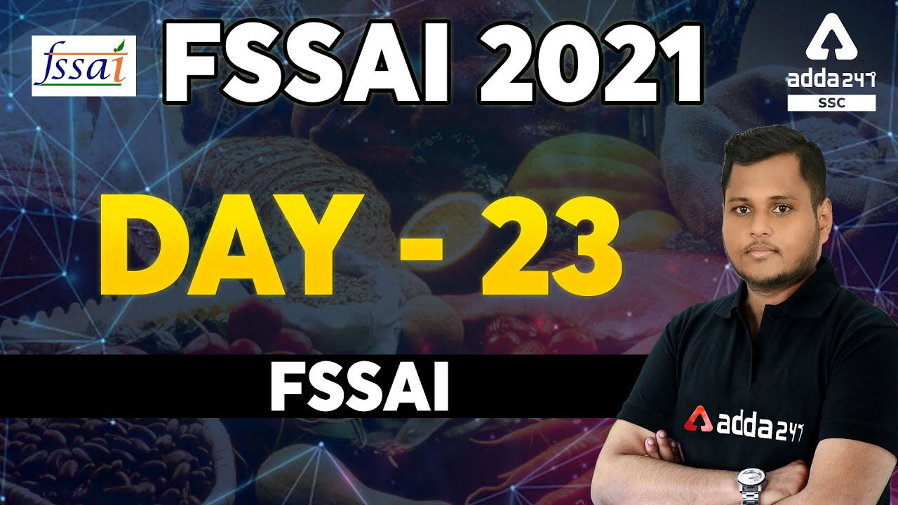 FSSAI Recruitment 2021 | FSSAI Classes | Day -23 | FSSAI 2021
