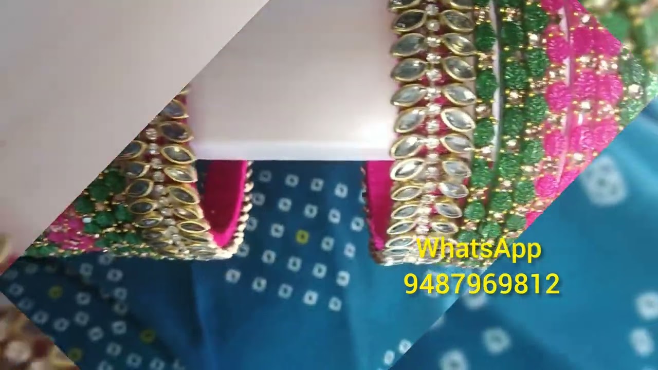 trending glass bangles||customise silk thread bangles 