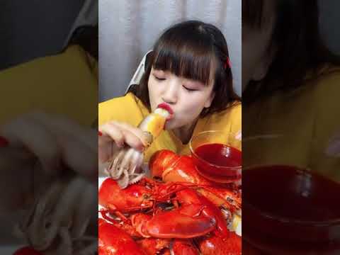 asmr#134#asmr シチュボイス#샤오위 먹방# 먹방# asmr シャンプー#eating show#mukbang#seafood#chinese eating#short