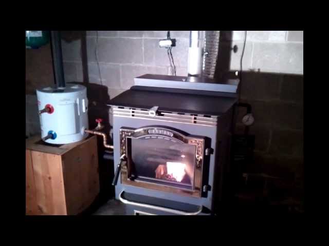 Convert your pellet stove or corn stove into a boiler Part 2.. - YouTube