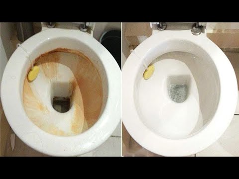 How To Remove Hard Water Stains From Toilet Bowl! Toilet lazy flush and mineral buildup repair
