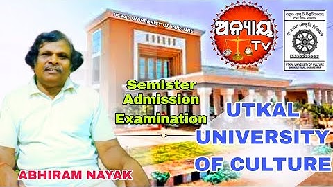 Utkal university of culture/ admission semister/examination/Bachelor degree/BVA/BPA/fine art /2023