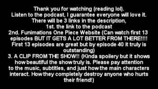 Why you should watch/read One Piece (Please just watch this video and give it a chance)