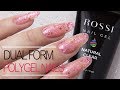 How to: Polygel Nails Using Dual Forms With Sparkles | Rossi Nail Kit Review