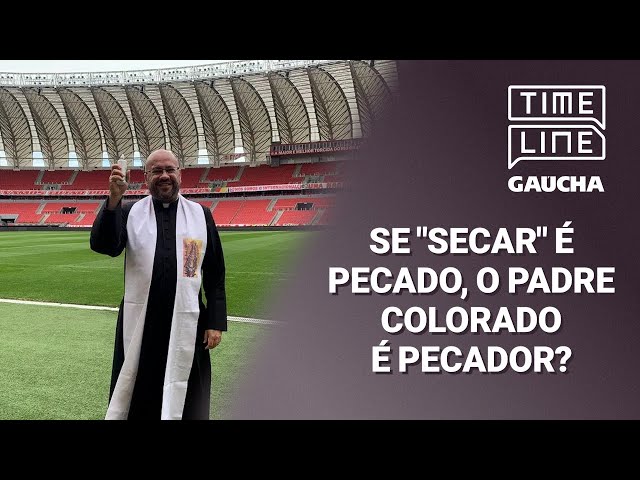 Com a graça de Deus! Padre colorado abençoa o Beira-Rio antes de Inter x  Fluminense, internacional