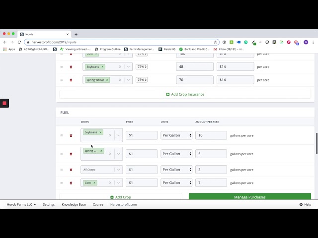 A Lighting-Fast Demo of Harvest Profit