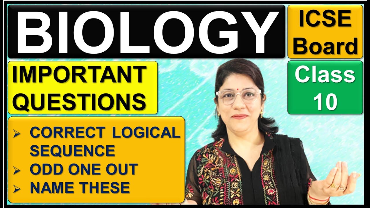 VERY IMPORTANT QUESTIONS | BIOLOGY BOARD EXAMS | ICSE CLASS 10 - YouTube
