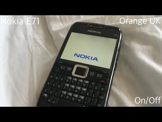Nokia E71 (Orange) - On/Off class=
