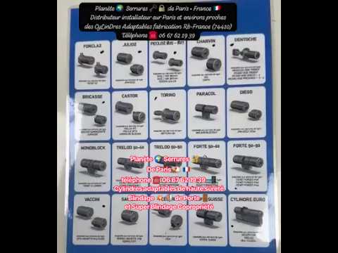 Meilleurs cylindres adaptables de type pour serrures Fichet Tordjman ReeLax Securystar Picard serrur