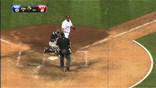 2011/09/07 Brewers throw out Pujols at home