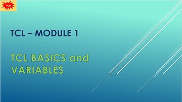 TCL Basics part1..