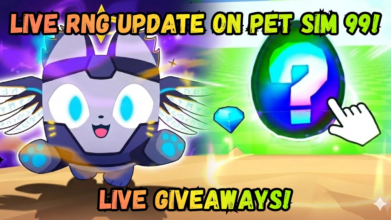 RNG Update on Pet Simulator 99 LIVE | MASSIVE Giveaways! - YouTube