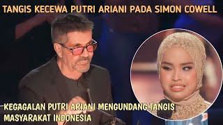 Detik-detik Tangis Kecewa Putri Ariani Pada Simon Cowell Usai Gagal Di Grand Final AGT