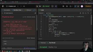 Solving Leetcode 977. Squares of a Sorted Array in Python