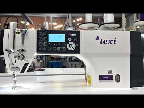 Automatic single needle lockstitch machine TEXI TRONIC 6F, light and medium fabrics