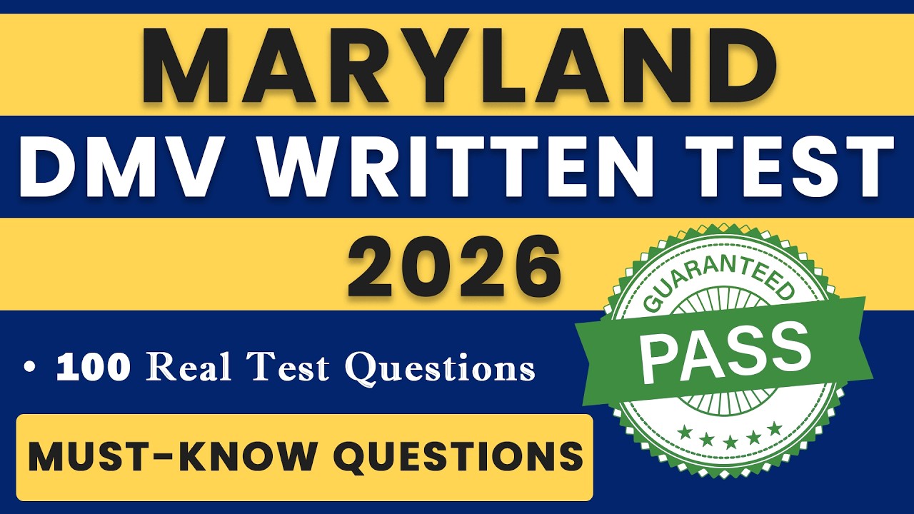 Maryland MVA Permit Practice Test 2026 | 100 Most Important Questions ...