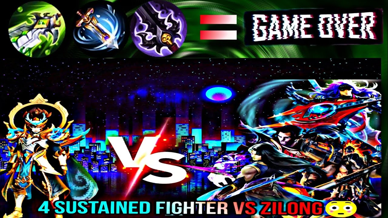 Zilong vs sustainable fighter!!!