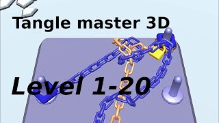 Tangle master 3D solution level 1-20 - Gameplay Walkthrough (iOS & Android) screenshot 1
