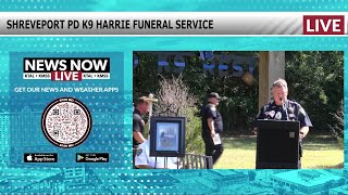 Shreveport PD K9 Harrie funeral service