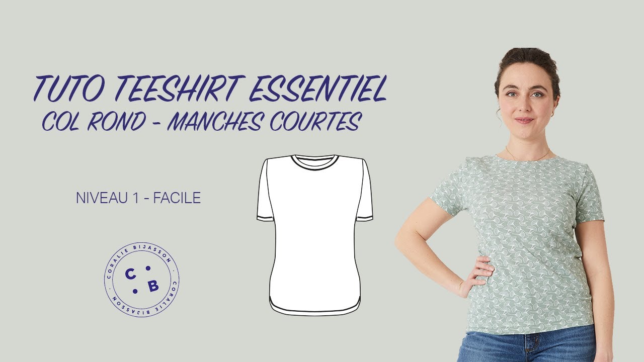 Essentiel, le tuto du patron de couture du teeshirt Essentiel version