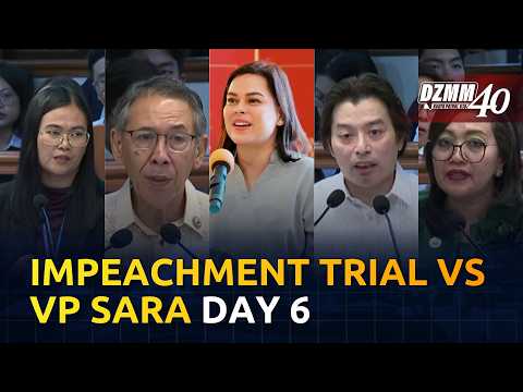 FULL: VP Sara Duterte Impeachment Trial Day 6