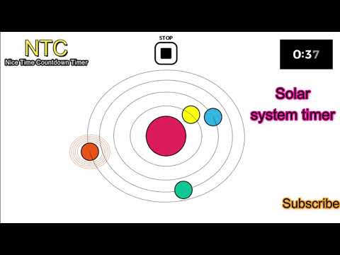 Solar System Timer Countdown  1 minute