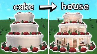 Building a CAKE house in Bloxburg