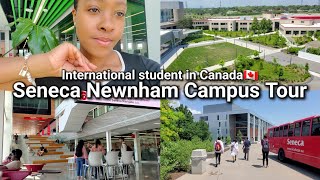 SENECA NEWNHAM CAMPUS TOUR | INTERNATIONAL STUDENT IN CANADA🇨🇦 | COLLEGE TOUR🏫 | MIDTERM STUDY VLOG📚