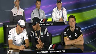 Drivers Face The Press | British Grand Prix 2016