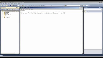 SQL RTRIM Function - how to use RTRIM Function