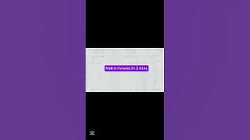 Matrix Inverse Explained | A × A⁻¹ = I (Cofactor Method) #cofactormethod #matrices #urdu