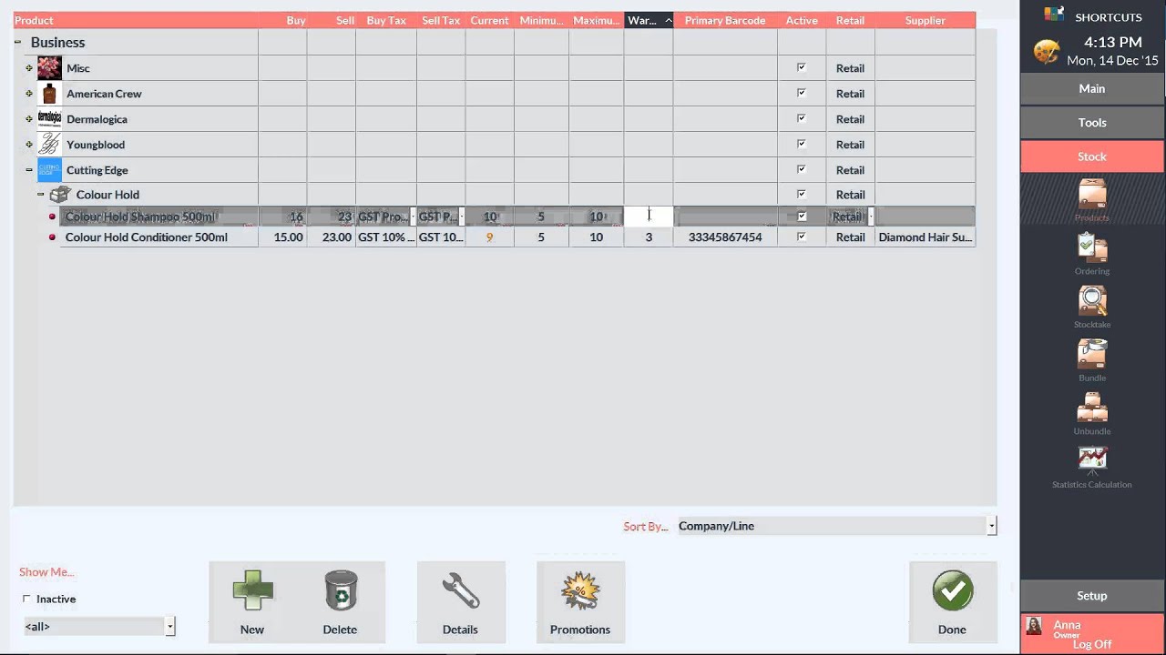 Shortcuts - Adding a new product