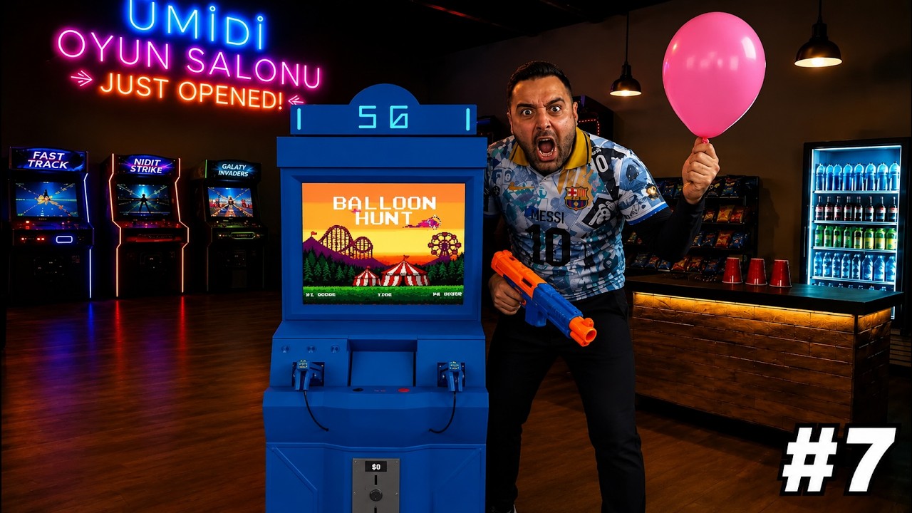 EFSANE BALON AVLAMA OYUNU ALDIK 😱 HERKES İLE KAPIŞTIK ! GAME SALOON SİMULATOR #7 !
